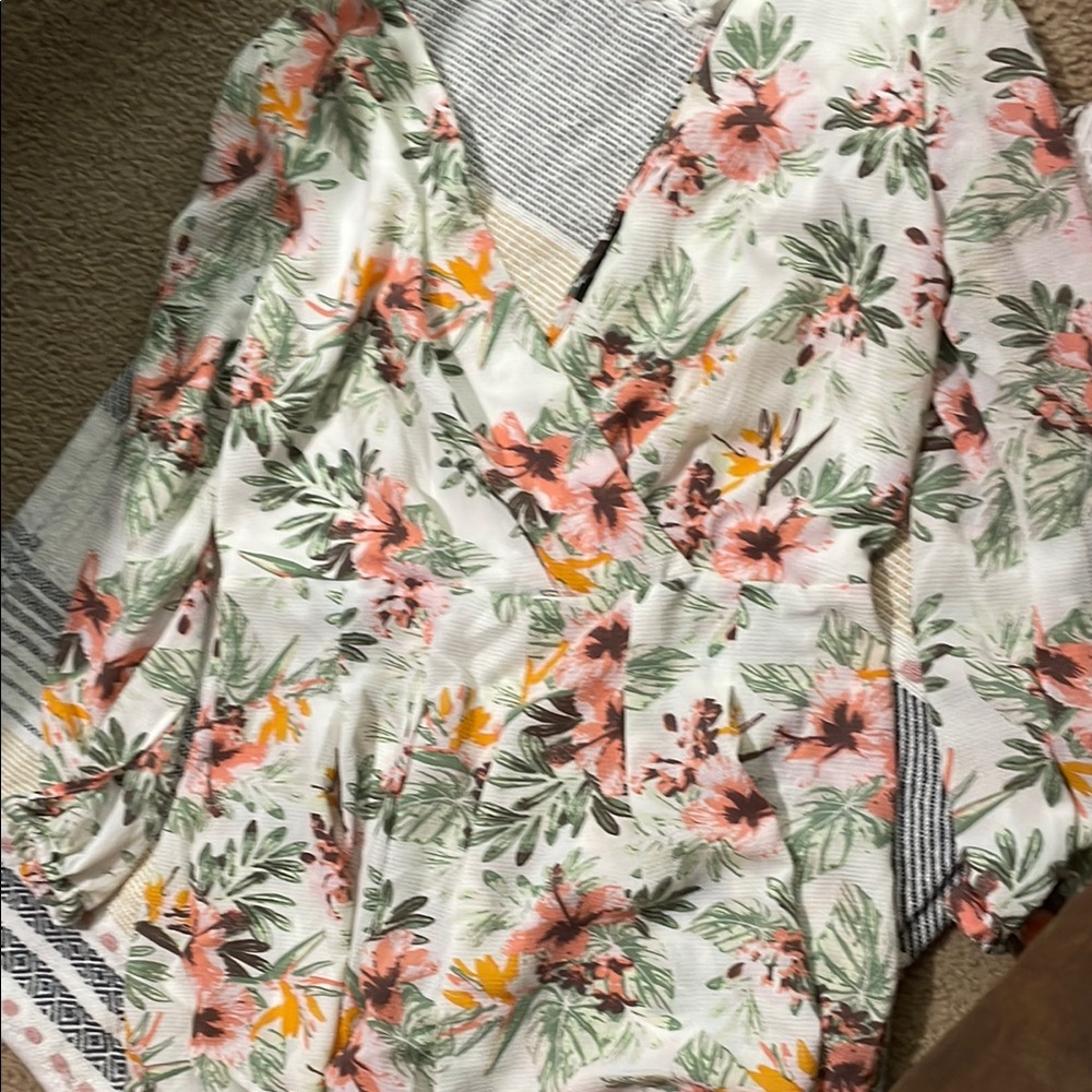 Floral Wrap Romper